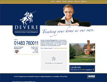 Tablet Screenshot of devereproperty.co.uk